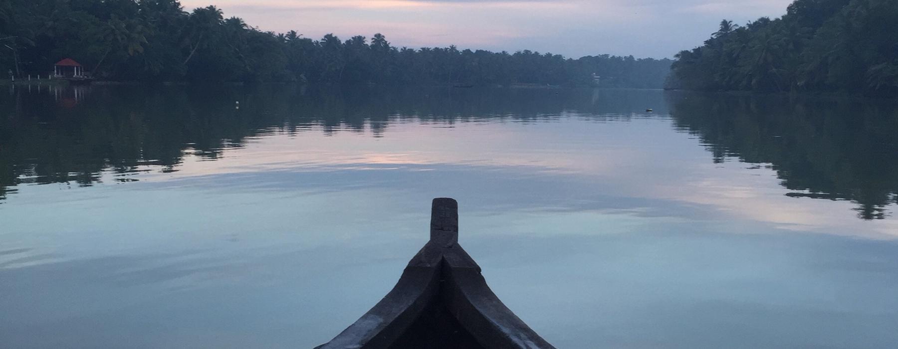 Canoe Ride in Kerala
