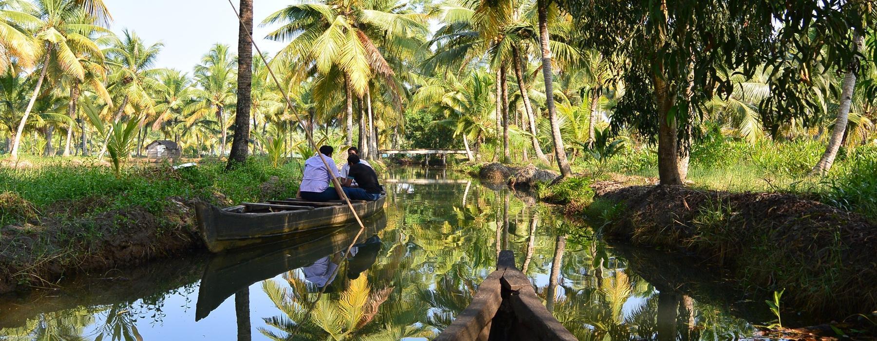 Canoe Ride in Kerala