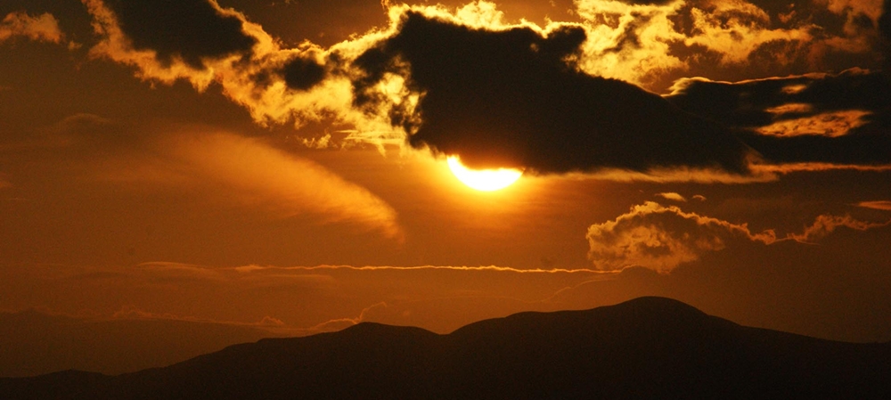 Clouds in Thekkady during sunset