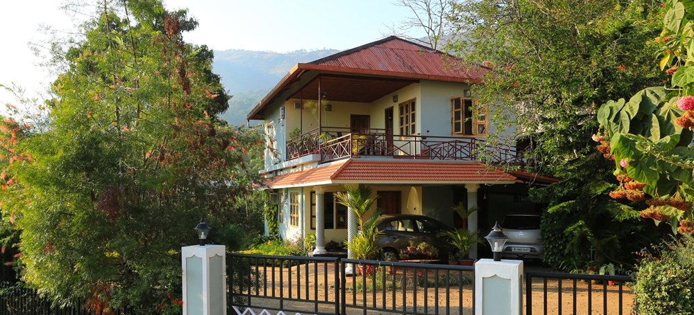 An exterior view of the Royal mist Homestay in Munnar