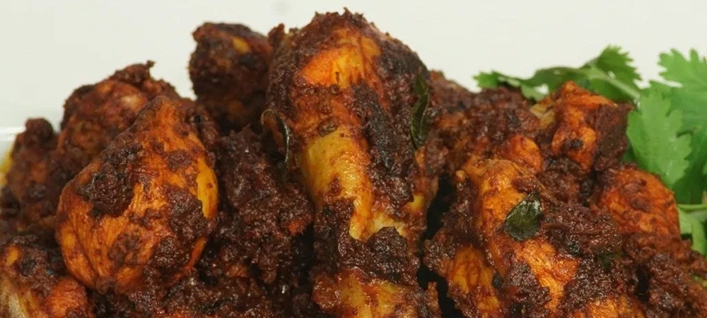 Special chicken roast of Kerala