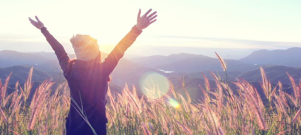 Woman enjoying sunshine