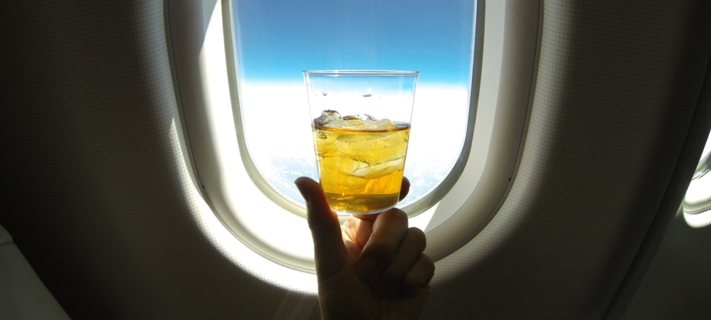 Alcohol in flight