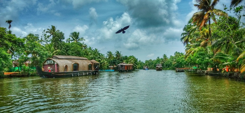 Alleppey Backwaters in Monsoon