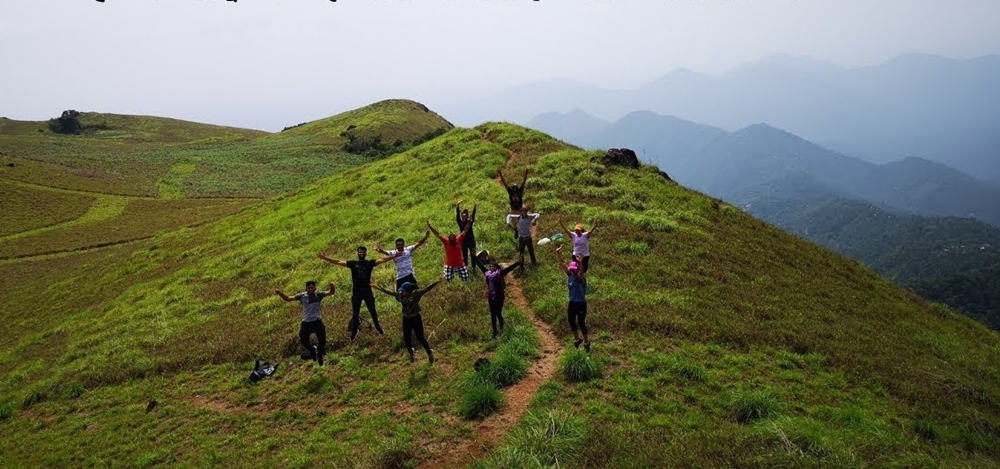 Youngsters posing for a picture at Paithamala