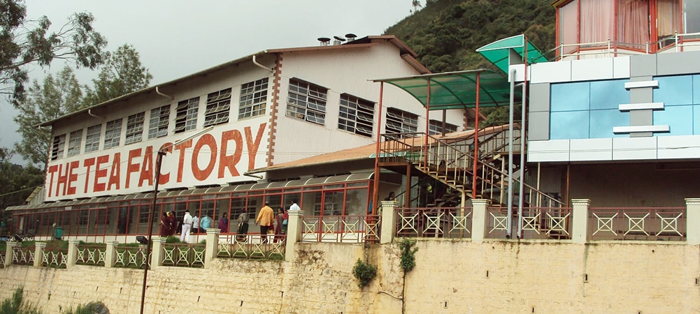 The tea factory building in Ooty