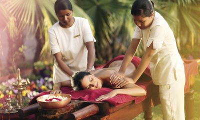 Women enjoying an ayurvedic massage