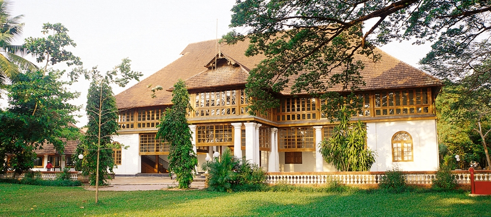 The exterior view of Bolgatty Palace