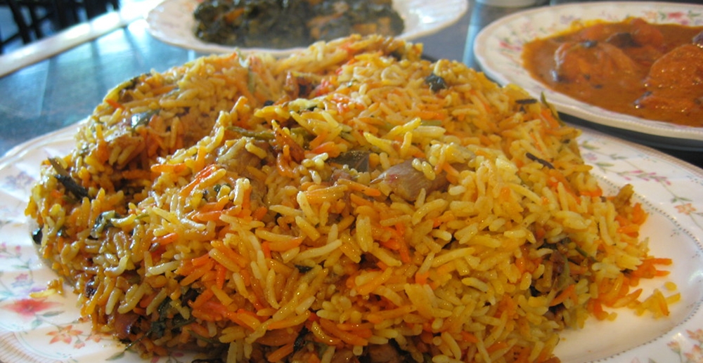 Hot biryani at Tava