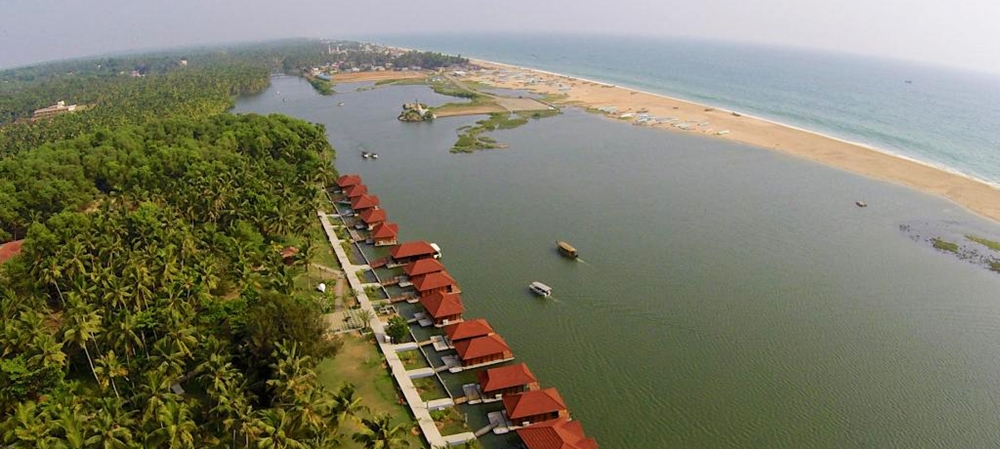 The estuary of Poovar Island