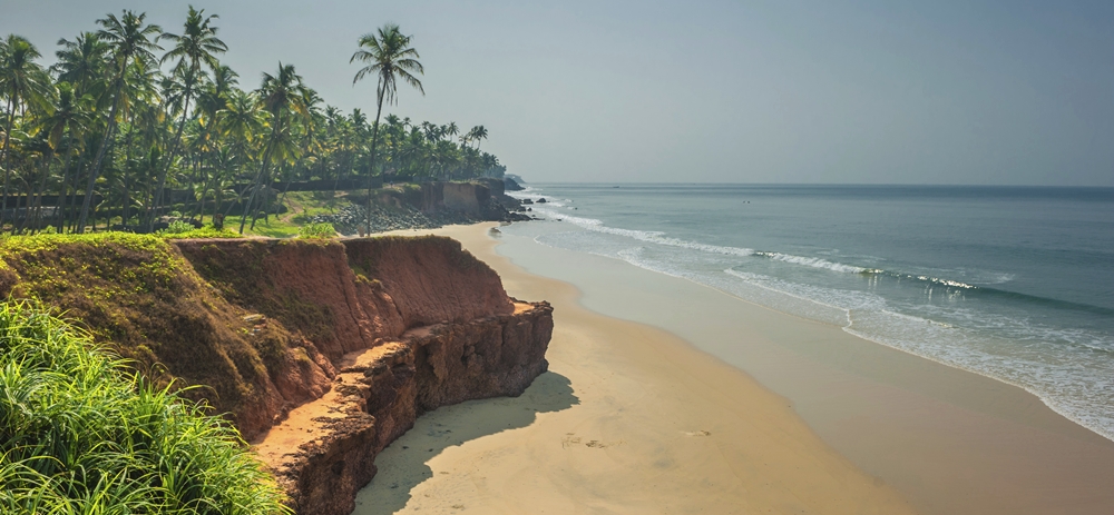 Varkala Beach when there is no crowd