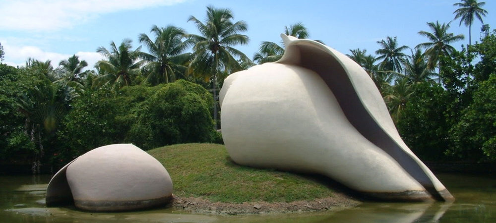 The beautiful sculptures at Veli Tourist Village