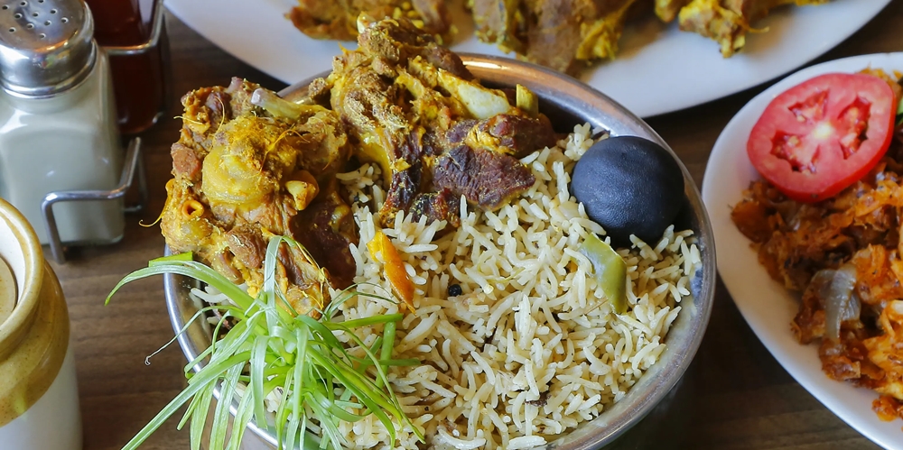 Chicken biryani at Azad