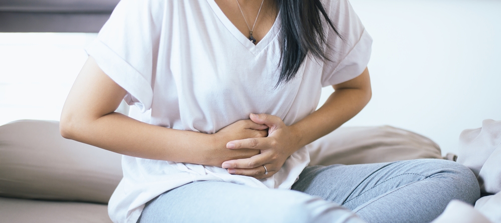 Woman experiencing pain during her period