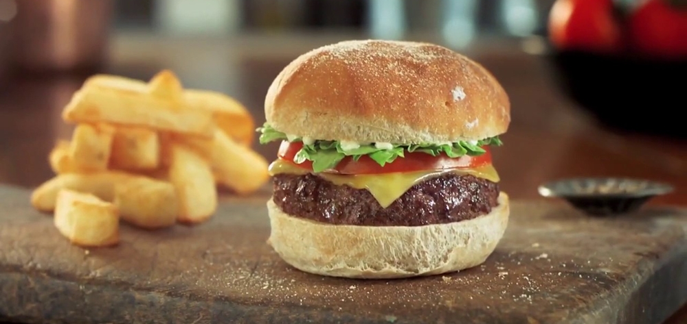 Burger and french fries