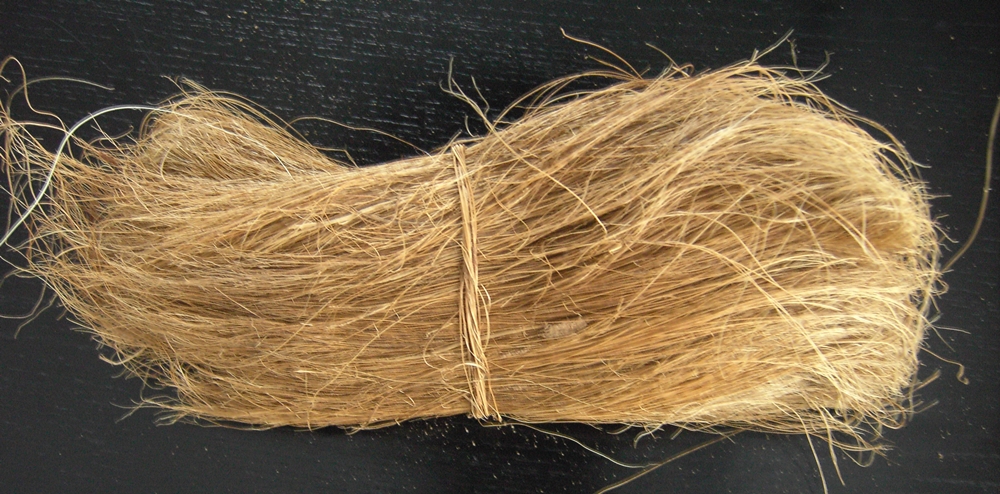 A bundle of coconut fibre