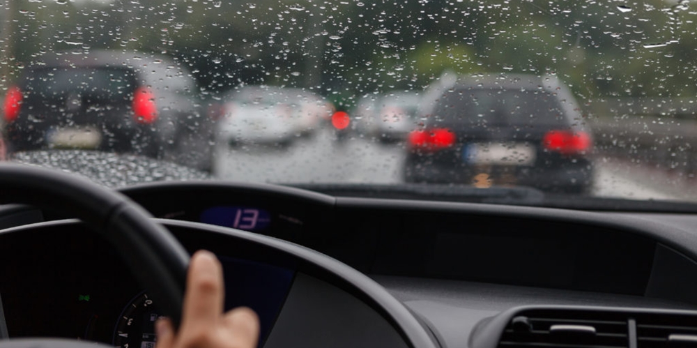 Driving in the rain 