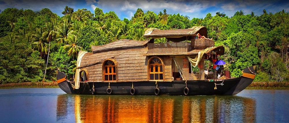 Houseboat on the backwaters 