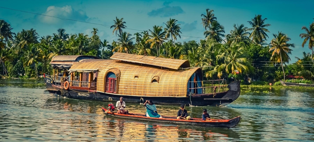 Kerala traditional houseboat 