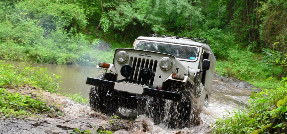 Jeep safari in Kerala