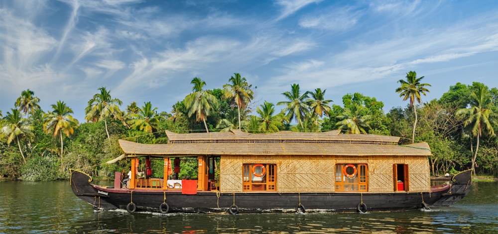 Houseboat in Kerala Backwaters