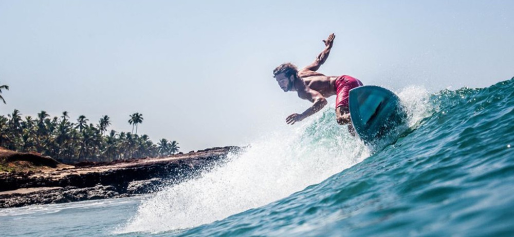 Surfing in Kerala