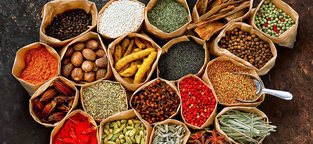 A variety of spices