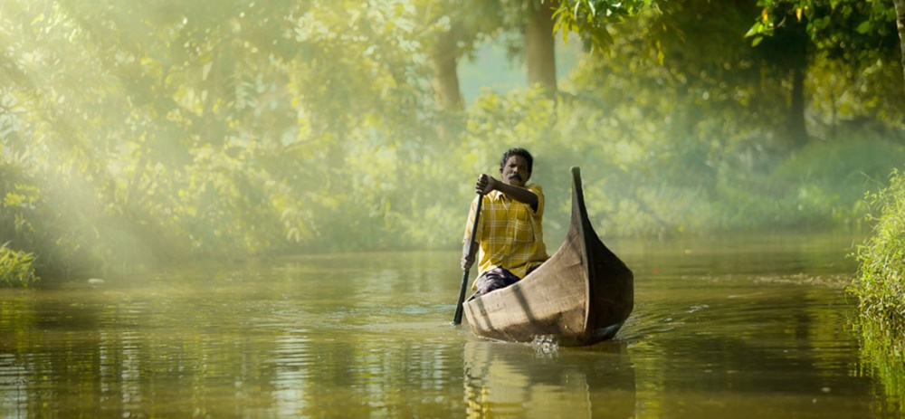 Canoe in Kerala Village