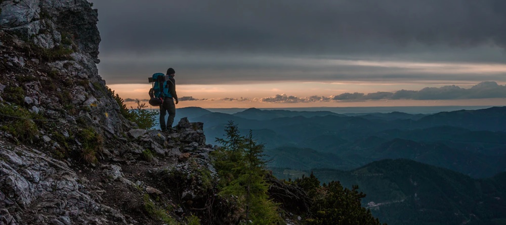 Man at a moutain